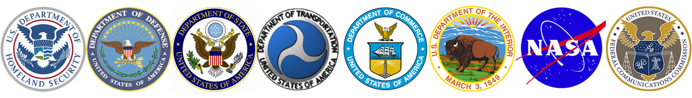 Logos from the eight different agencies that make up the National SAR Committee