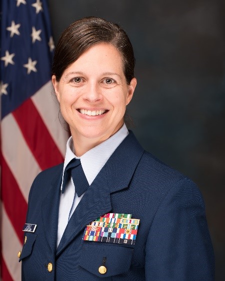 Official photo of Captain Amy Grable. Official photo of Captain Amy Grable.