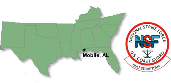 Gulf Strike Team Area of Responsibility Map & Logo