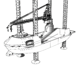 Graphic of a Feeder Vessel