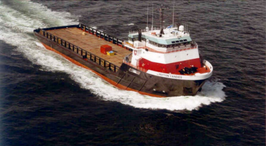 Photo of an Otto Candies supply vessel